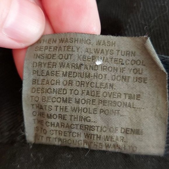 🌟New Price 2/$32🌟 NOBODY black jean sz. 32W 34L - Picture 6 of 6